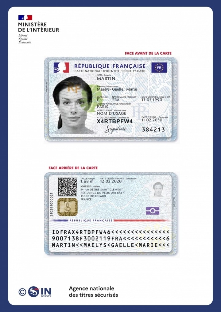 Nouvelle carte nationale d'identité